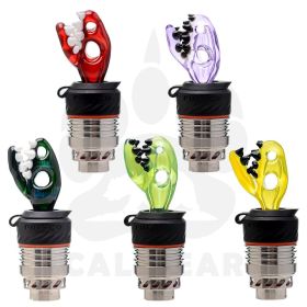US COLOR SHARK HEAD PUFFCO 3D XL GLASS CAP (Color: Purple)