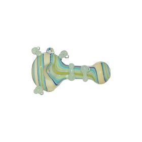 Full Color Special Wigwag Glass Hand Pipes (Color: 2)
