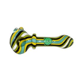 Full Color Spoon Wigwag Glass Hand Pipes (Color: 6)